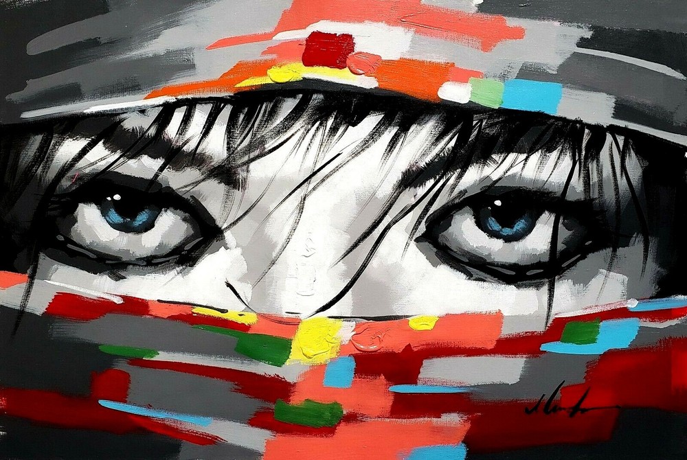 Bohemian, 24×36 Hand painted on Giclee Canvas