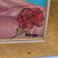 Original Delmas Howe Oil on Canvas 11” x 14” Portrait Southwest Gay Interest