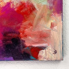 Original Abstract Expressionist Painting 12×16 Bold Brushwork Acrylic on Canvas