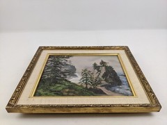 Vintage 1981 Original Oil Painting on Canvas Oregon Beauty Trudy Ingler 11″ x13″