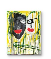 Original Signed Painting 20×24 Mixed Media ‘The Siamese Twins’.