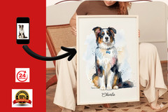 Pet Portrait, Custom Pet Portrait, Pet Portrait Custom, Dog Portrait,
