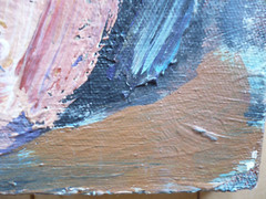 VINTAGE LATIN ? AFRICAN SCHOOL MODERN MODERNISM CHUNKY EXPRESSIONIST OIL CANVAS