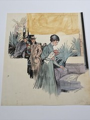 Antique Painting ILLUSTRATION JOSEPH KRAEMER LISTED FAMOUS 20″ 1910’S PORTRAIT