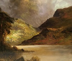 Alfred De Breanski 1848-1928 Signed Loch Eck Scotland Landscape Oil Painting