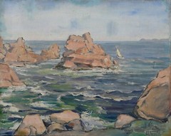 Charles Albert Forgelot (1876-1975) View Presumed Capbreton Country Basque Wine