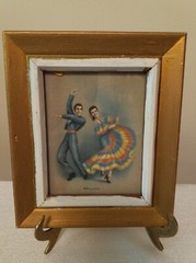 Vtg 40s D’Amario Flamenco Dancers Lithoprint