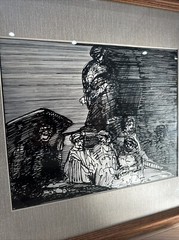 JOACHIM PROBST 1954 PEN & INK PAINTING “SERMON ON THE MOUNT”