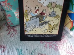 WW2 Original Art One of a Kind Sea Bees-Framed