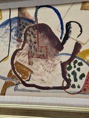 Jo Cain Painting Antique 1930’s Cubist Cubism Modernism Abstract Oil Small Gem