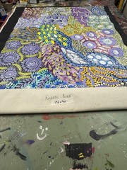 Karen Bird Ngale 💕Aboriginal Art 136cm X 90 COA Supplied KB2J-A