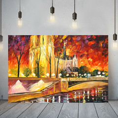 Leonid Afremov NOTRE DAME DE PARIS 30″x24″ LIMITED EDITION GICLEE ORIGINAL