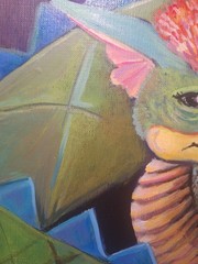 Baby Dragon 9×12 Canvas Paper