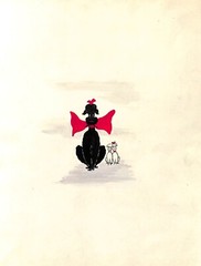 „Lanvin Paris Black & White Poodles“ c1950s Original Advertising Artwork