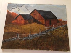 a copy or a variation of „The Red Barn“ by the renowned American artist and auth