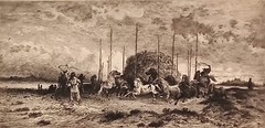 LISTED PETER MORAN PENCIL SIGNED „HARVEST IN SAN JUAN, NEW MEXICO“ ORIG ETCHING