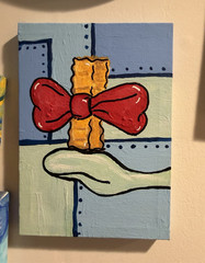 SpongeBob SquarePants Fry with bow tie 5×7 painting