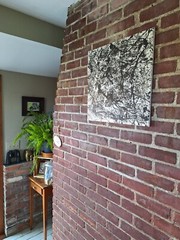Original Abstract Action Painting jackson pollock style signed Canvas Art