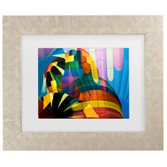 Jerry Berry Hot Air Balloons Color Matted Framed Photography Wall Art 14.5 In. X