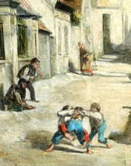LISTED ITALIAN GIAN CARLO POLIDORI (1895–1962) FINE ORIGINAL OIL PAINTING