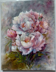 ROSE FANTASY Original 11×14 Oil Floral Painting on Canvas Creative Art R. Klein