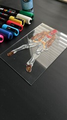 Red Hood Glass Fan Pop Art BATMAN UNDER THE HOOD Painting DC Comics