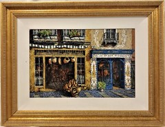 Viktor Shvaiko Calle Del sol Canv Deluxe/ 23″x 30″x 3″ Framed/ Authenticated
