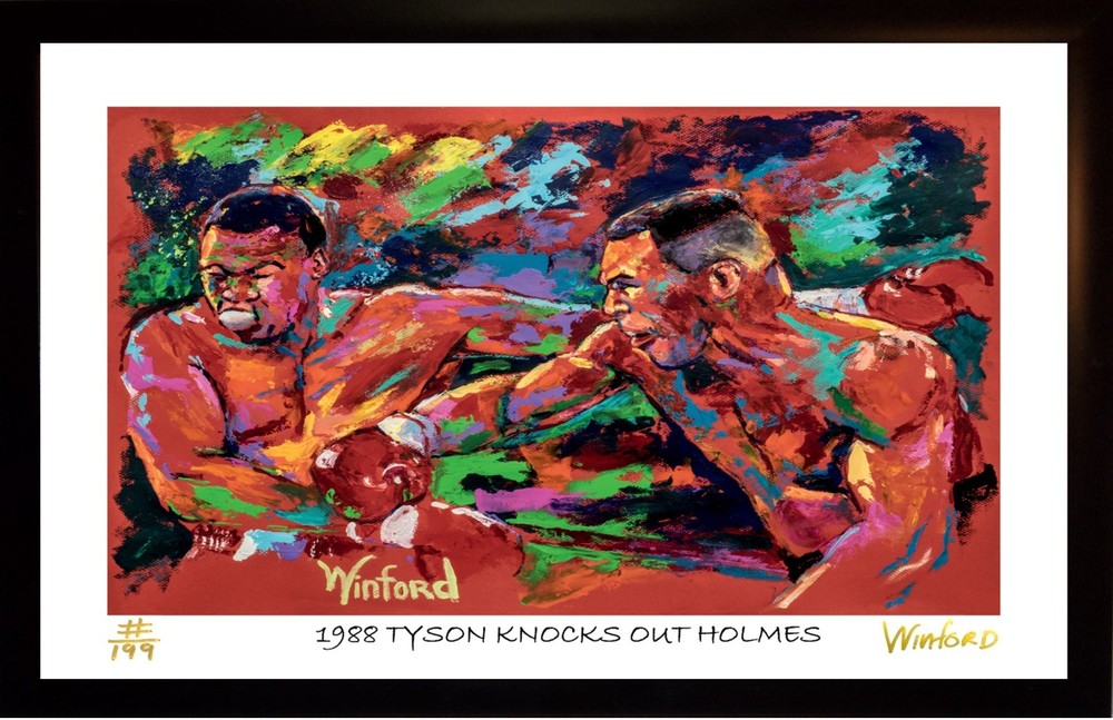 Sale Mike Tyson v. Larry Holmes L.E. #/199 Art, Was 199.95 Now $49.95
