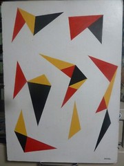 Original Painting on Masonite Attributed to Sandu Darie
