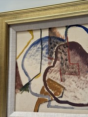 Jo Cain Painting Antique 1930’s Cubist Cubism Modernism Abstract Oil Small Gem