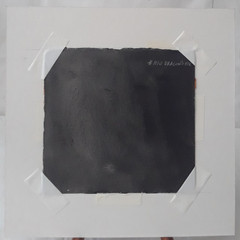 Mixed Media on Paper Board Matted Original by Don Trout 12 x 12 in „Dragon Eye“