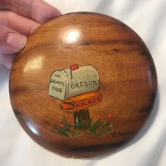 Oregon Myrtlewood – Signed Mailbox Painting