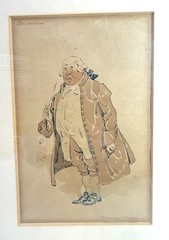 Antique Joseph Clayton Clarke Kyd John Willet watercolor illustration Painting