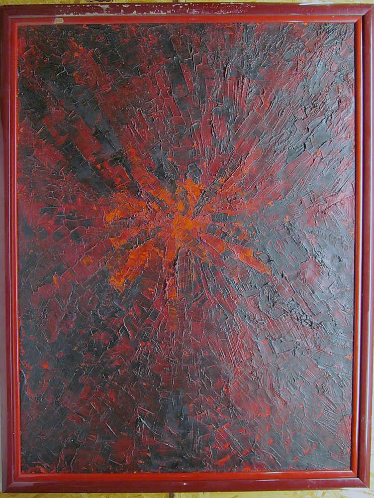 Tania Mouraud France Original Oil Painting Paris 12th 12. 1964