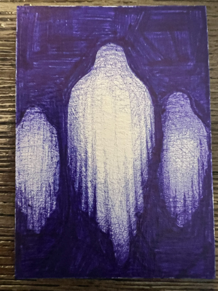 ACEO Original Ghost Fam (2.5″ x 3.5″)