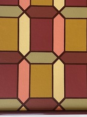 L. Makord California Vintage Op-art Hard Edge Geometric Abstract Modern Painting