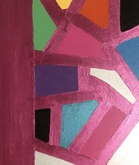 Hand Painted Acrylic Abstract Art by Fran Bernholz – (1) 16″x20″