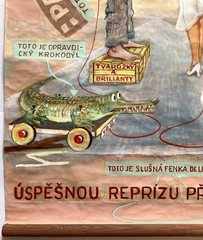 Original Vintage Poster Painting THEATRE -CZECHOSLOVAKIA -HOMO STRUKSALIS – 1982