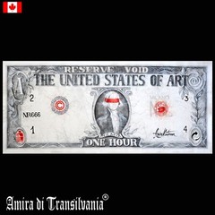art painting contemporary modern symbol esoteric magic dollars money banknote by