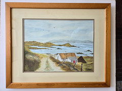 Vintage Canadian, Watercolor Painting on art paper, 15 x 11 Inch by Y. Langan