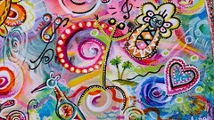 Echoes of Taino – original acrylic painting on stretched canvas by Galina