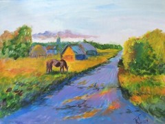 Original Impressionism Art painting Ukraine artist