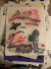 Original poster art “RC airplane” graffiti 22×28 painting acrylic spray paint