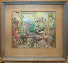 Craig Flessel Original 1950 Cartoon Listed Cartoonist & Early Comic Book Artist