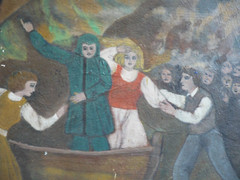LOUIS FERSTADT, LISTED Russian American NY HISTORICAL Old OIL PAINTING Signed
