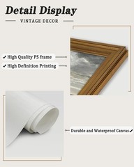 Moody Countryside Vintage Wall Art – Gold Framed 8×10