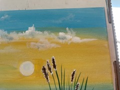 11 x 14 Original Acrylic Painting on Canvas…….“Sunny Afternoon at the Beach“