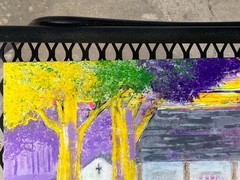 Tailgate Party, Man Cave Art (Original Acrylic Painting on Wood)