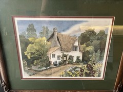 Art By Susan Tolle McClure In Wood Frame 23 X 19 FAIR CONDITION US ONLY