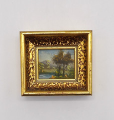 Verilyn Gallery Spain Hand painted Framed Miniature Landscape Painting